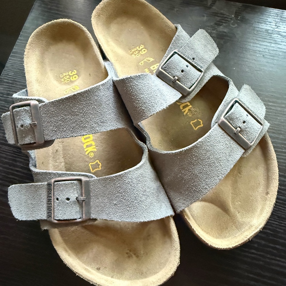 Birkenstock Gray Suede Sandals